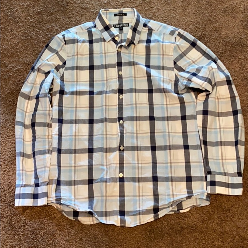 Modern fit express button down